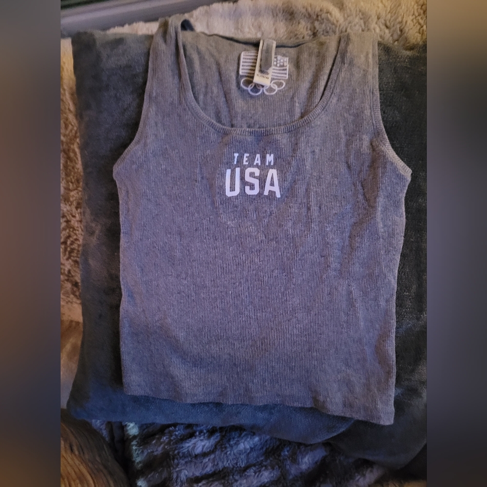 SKIMS Gray Team USA Tank Top